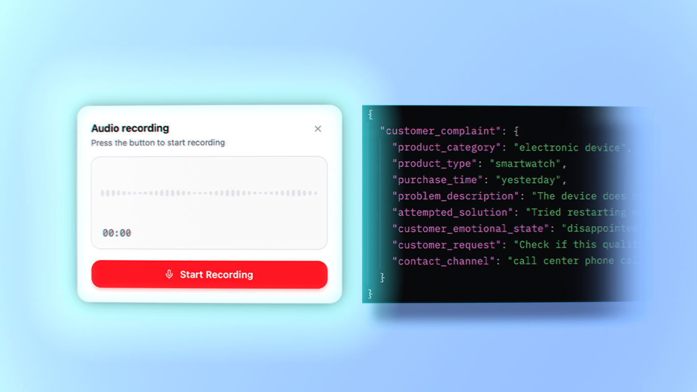 Speech to Structure: Extracting Structured Data from Speech